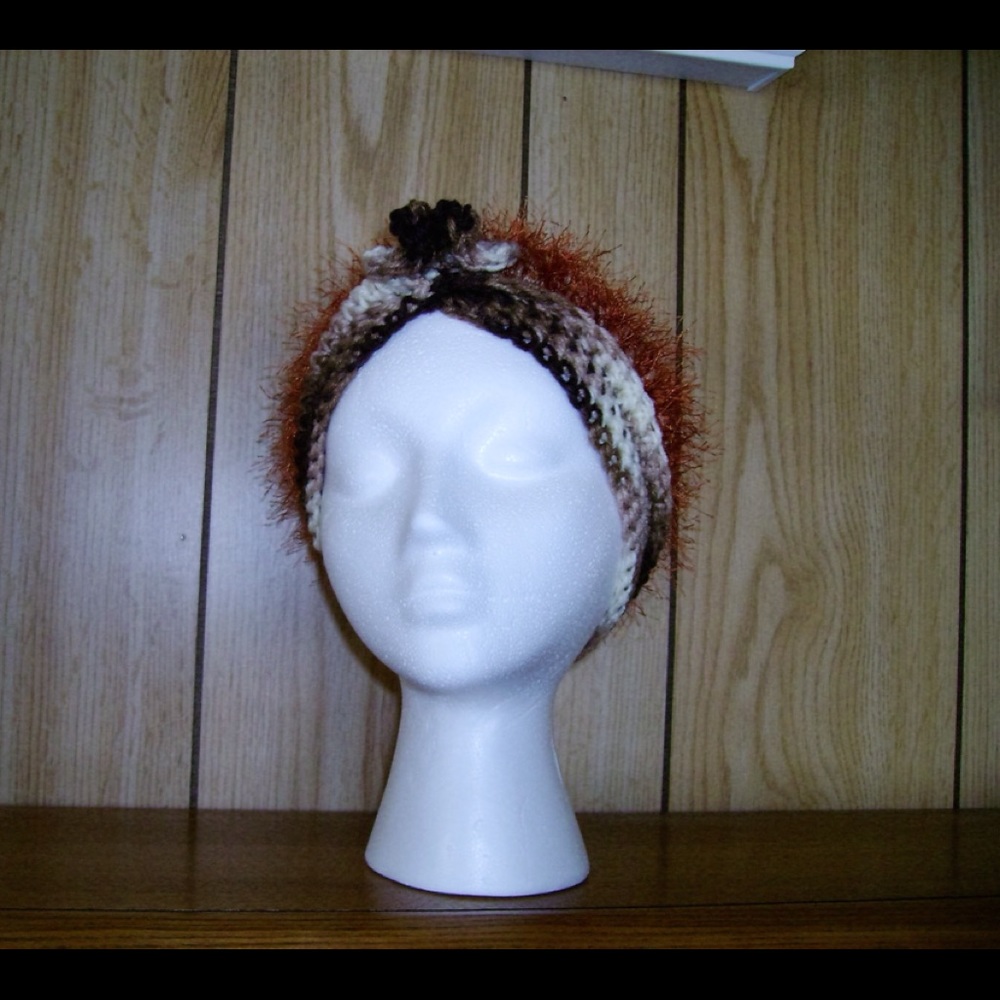 New multicolored, fun fur, hat
